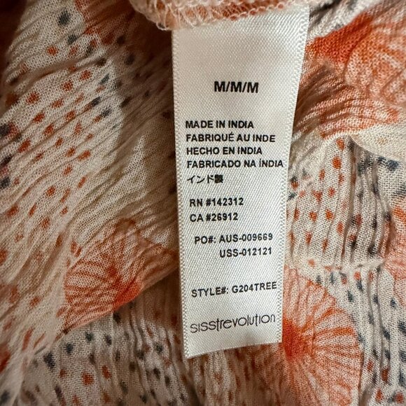 🌸 SissstRevolution Floral Crinkle High-Waisted Shorts (Size M) - Picture 7 of 7